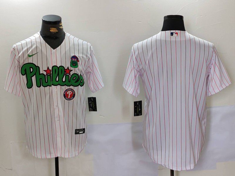 Men Philadelphia Phillies Blank White stripe Joint Name 2024 Nike MLB Jersey style 902->philadelphia phillies->MLB Jersey
